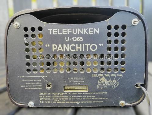 Panchito U1365; Telefunken (ID = 3051589) Radio