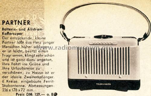 Partner 1953; Telefunken (ID = 1565496) Radio