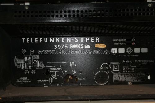 Phono-Super 3975GWKS ; Telefunken (ID = 2388772) Radio