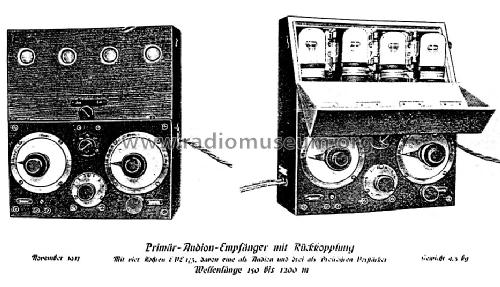 Primär-Audion-Empfänger mit Rückkopplung ; Telefunken (ID = 1065476) Commercial Re