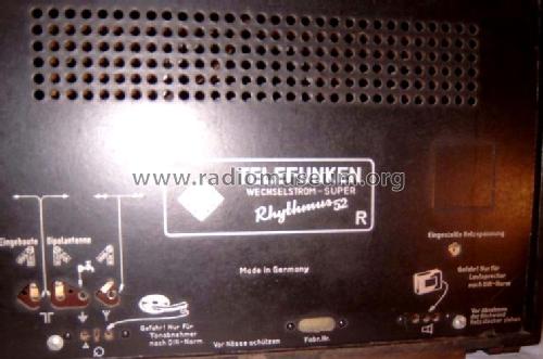 Rhythmus 52R; Telefunken (ID = 82212) Radio