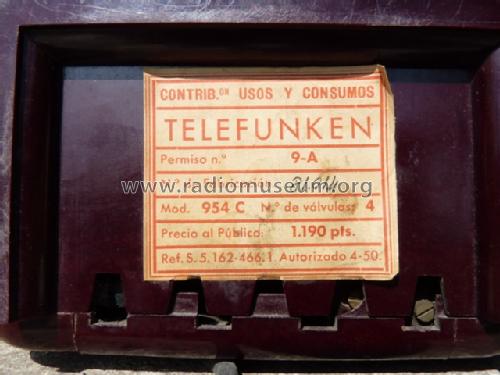 Romancero II 954C; Telefunken (ID = 1201803) Radio