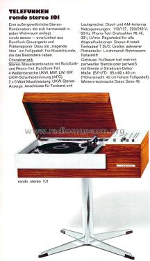 Rondo Stereo 105; Telefunken (ID = 2441807) Radio