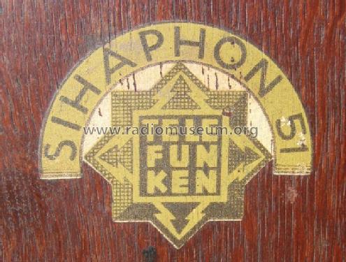 Sihaphon 51; Telefunken (ID = 148158) Parlante