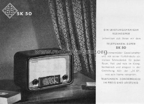 SK50; Telefunken (ID = 525246) Radio