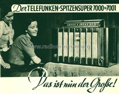 Spitzensuper 7000GWK ; Telefunken (ID = 3076442) Radio