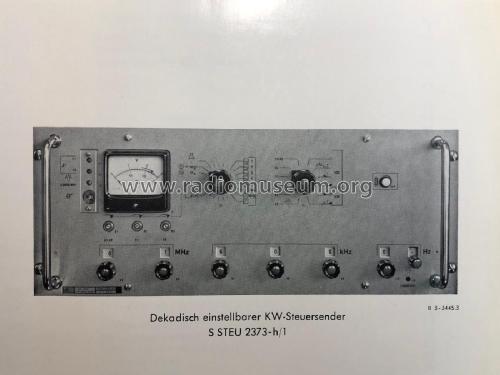 Dekadisch einstellbarer KW-Steuersender S STEU 2373; Telefunken (ID = 2947844) Commercial Tr