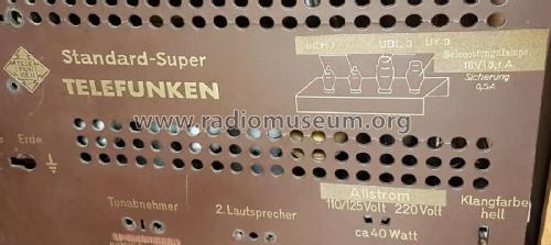 Standard-Super Radio Telefunken Deutschland TFK, Gesellschaft für ...