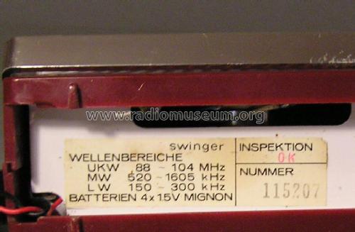 Swinger ; Telefunken (ID = 578309) Radio