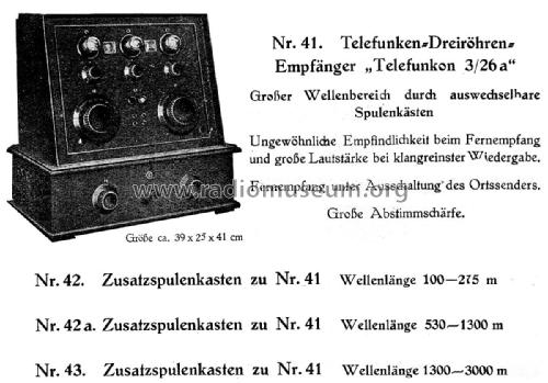 Telefunkon III/1926A 3/26a; Telefunken (ID = 2650851) Radio