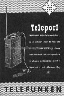 Teleport III T Fu Sp b; Telefunken (ID = 2098659) Commercial TRX