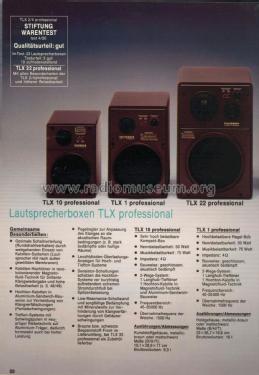 TLX 10 professional; Telefunken (ID = 1892974) Speaker-P