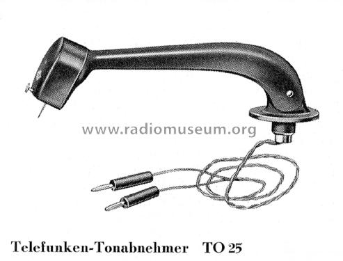 Tonabnehmer TO25; Telefunken (ID = 2476431) Microphone/PU