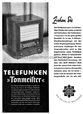 Tonmeister 235WL ; Telefunken (ID = 3107452) Radio