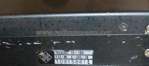 UKW-Sprechfunkgerät Telecar TE-160; Telefunken (ID = 2739446) Commercial TRX