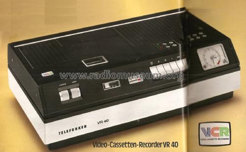 Video-Cassetten-Recorder VR 40; Telefunken (ID = 1860801) R-Player