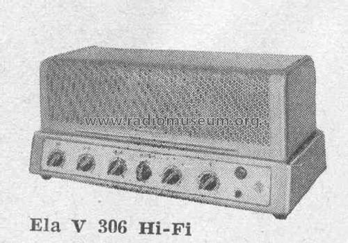 Vollverstärker Ela V306; Telefunken (ID = 376747) Ampl/Mixer