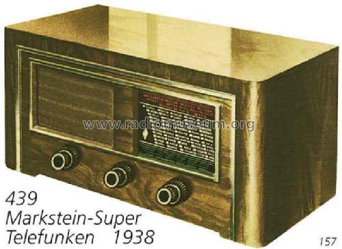 Markstein-Super 439U ; Telefunken; Wien (ID = 2494) Radio