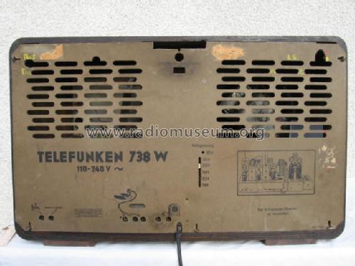 Spitzen-Super 738W ; Telefunken; Wien (ID = 336247) Radio