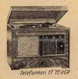 1T75VGR; Telefunken; Budapest (ID = 133408) Radio
