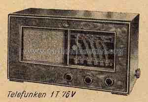 1T76V; Telefunken; Budapest (ID = 133406) Radio