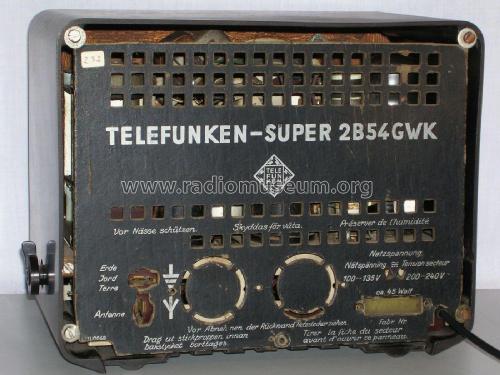 2B54GWK; Telefunken; Budapest (ID = 2876209) Radio