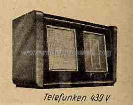 439V; Telefunken; Budapest (ID = 132968) Radio