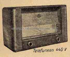 440V; Telefunken; Budapest (ID = 132963) Radio
