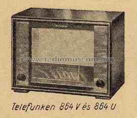 864U; Telefunken; Budapest (ID = 133420) Radio