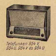 954U; Telefunken; Budapest (ID = 133425) Radio