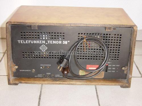 Tenor 38 WLK; Telefunken El.-Gen. (ID = 1938642) Radio
