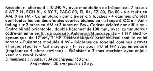 Gavotte Hi-Fi ; Telefunken France; (ID = 2088693) Radio