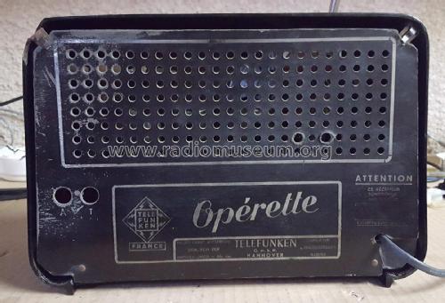 Opérette ; Telefunken France; (ID = 2961934) Radio