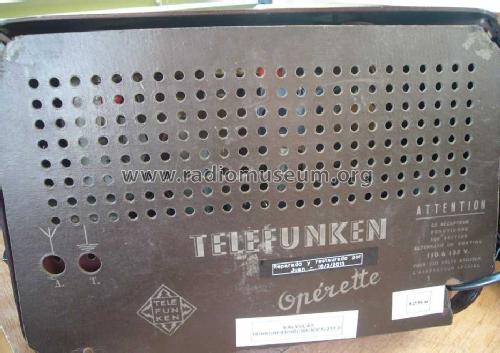 Opérette ; Telefunken France; (ID = 1419163) Radio