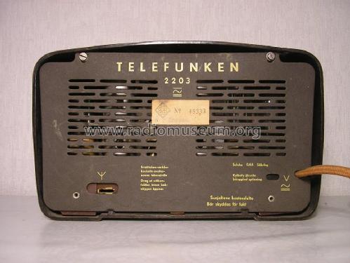 2203; Telefunken, Helsinki (ID = 1368832) Radio