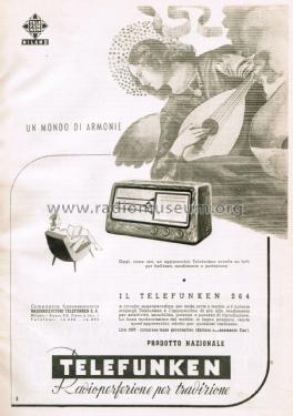 264; Telefunken Italia, (ID = 2740851) Radio