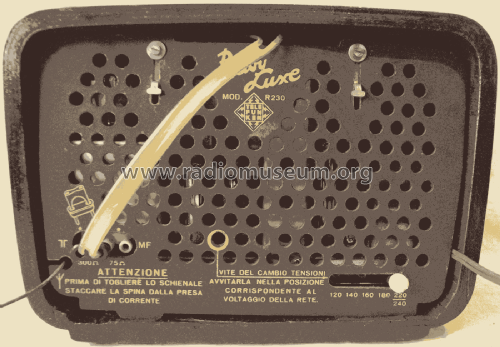 Baby Luxe R230; Telefunken Italia, (ID = 2634648) Radio