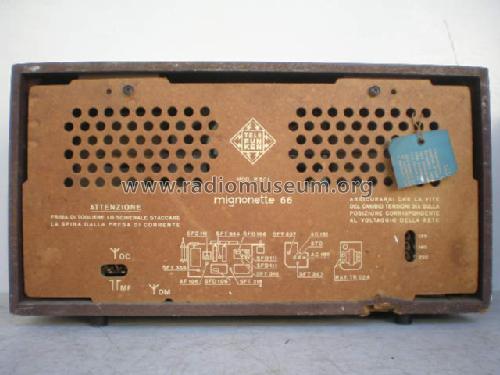 Mignonette 66 R564; Telefunken Italia, (ID = 659883) Radio