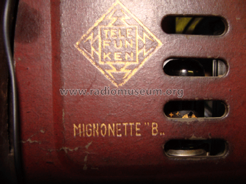 Mignonette B; Telefunken Italia, (ID = 1352524) Radio