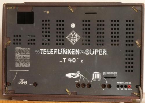 T40z; Telefunken - Krajowe (ID = 2569452) Radio