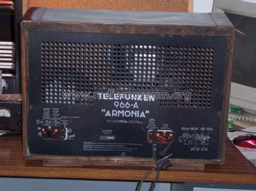 Armonia 966A; Telefunken (ID = 244439) Radio