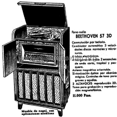 Beethoven 57-3D FA-16106-D; Telefunken (ID = 951132) Radio