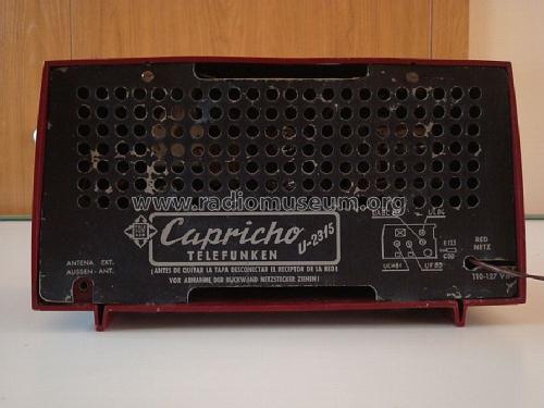 Capricho U-2315; Telefunken (ID = 599643) Radio