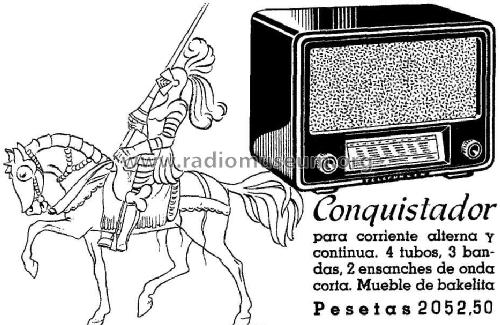 Conquistador 654AC; Telefunken (ID = 962855) Radio