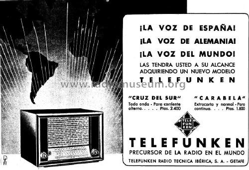 Cruz del Sur 365-A; Telefunken (ID = 963199) Radio