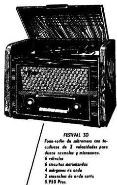 Festival 3D ; Telefunken (ID = 970953) Radio