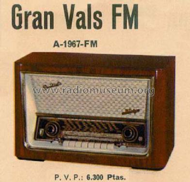Gran Vals FM A-1967-FM; Telefunken (ID = 229186) Radio