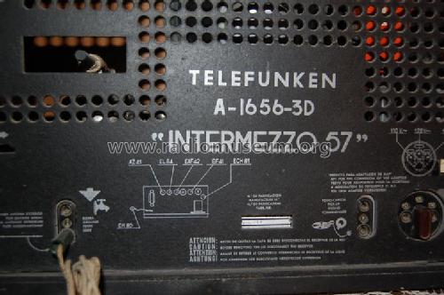 Intermezzo 57 A1656-3 D; Telefunken (ID = 501251) Radio