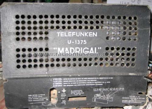 Madrigal U-1375; Telefunken (ID = 272603) Radio