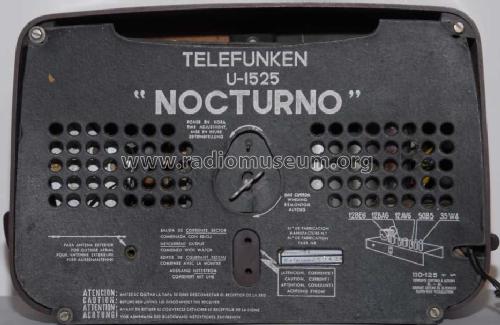 Nocturno U1525; Telefunken (ID = 673584) Radio